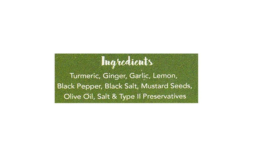 Fore Health Golden Pickle Turmeric Ginger Garlic With Olive Oil   Glass Jar  250 grams